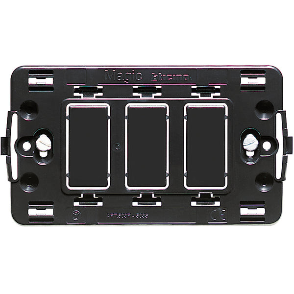 SOPORTE PLASTICO 3 PUESTOS 503R BTICINO