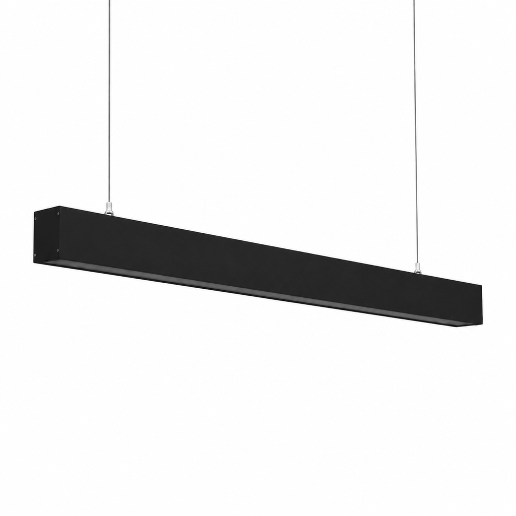 COLGANTE LINEAL NEGRO 40W 120CM