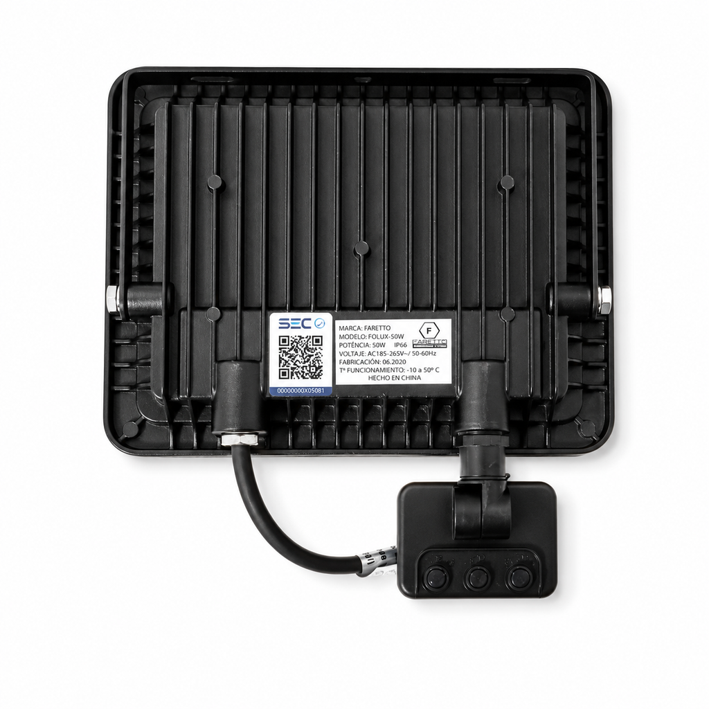 PROYECTOR POLUX LED 50W C/SENSOR