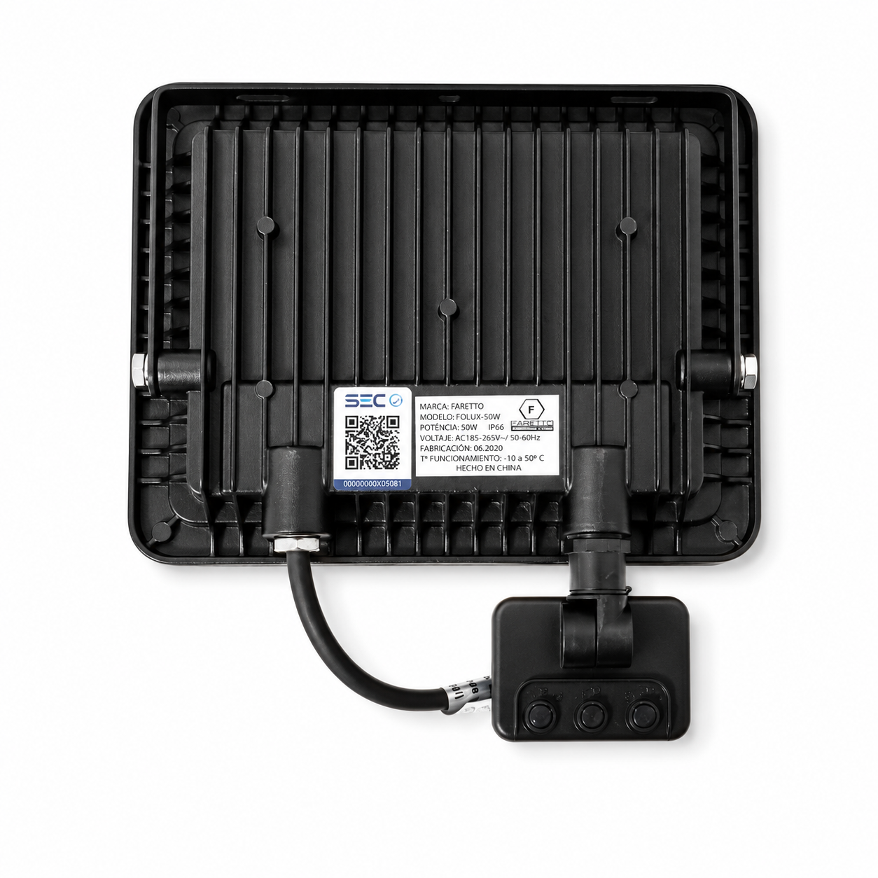 PROYECTOR POLUX LED 50W C/SENSOR