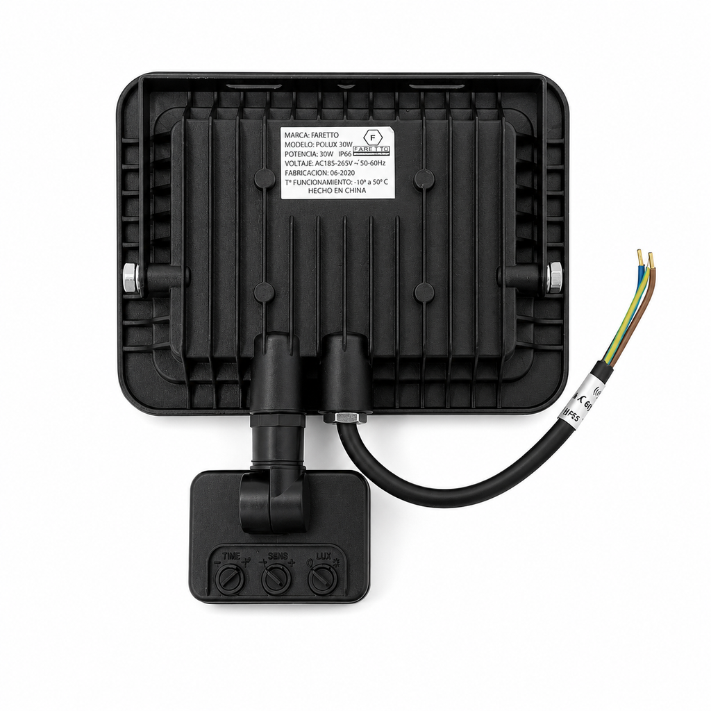 PROYECTOR POLUX LED 30W C/SENSOR