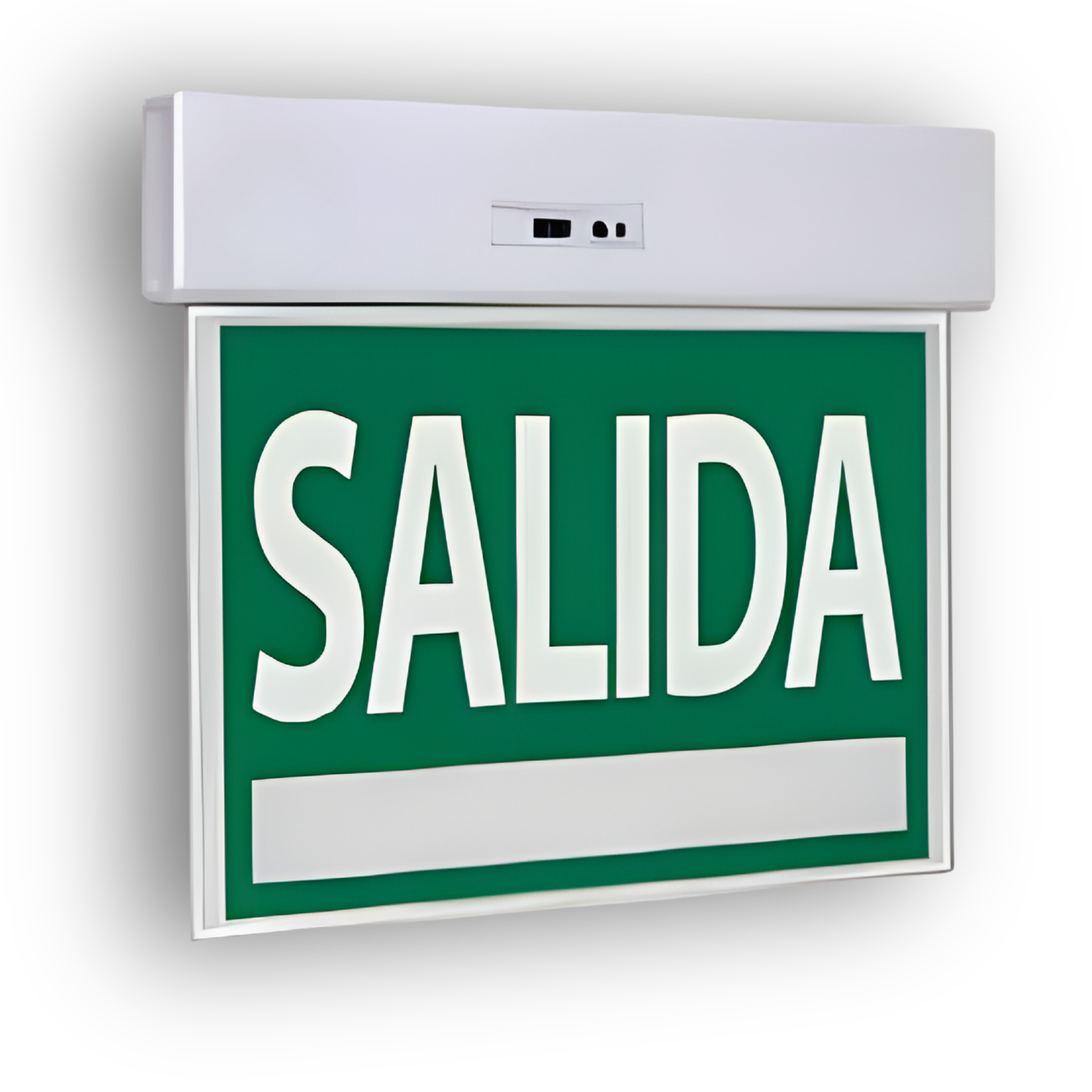 LETRERO "SALIDA" EMERGENCIA "SALIDA ESCALERA" DOBLE CARA