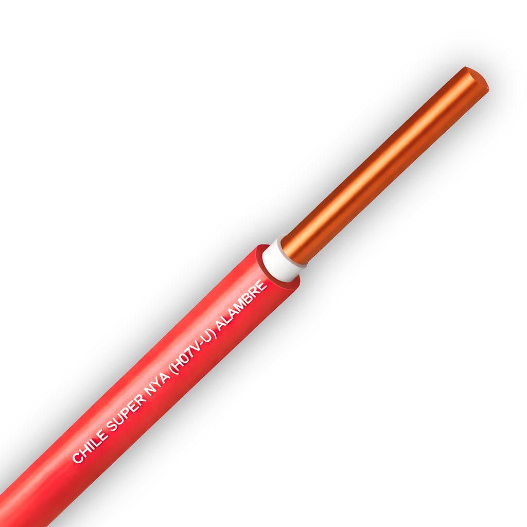 ALAMBRE NYA H07V-U 4MM2 ROJO
