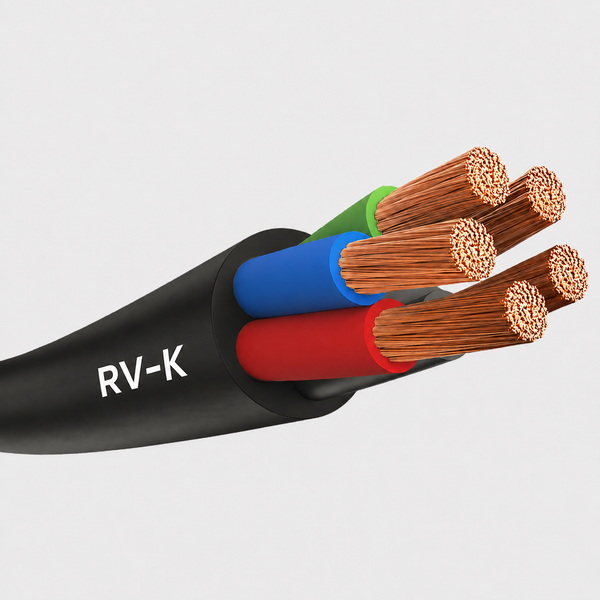 CABLE FLEXIBLE RV-K 2X1.5MM2 NEGRO