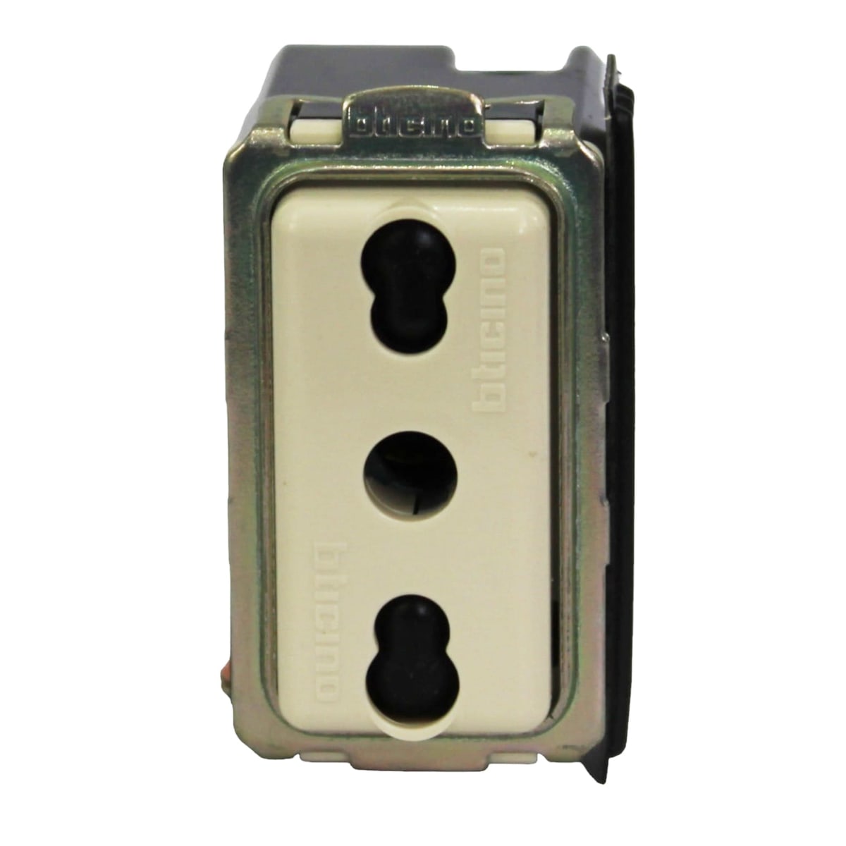 MODULO ENCHUFE 2P+T 10/16A 250V C/ALVEOLOS PROTEGIDOS MAGIC BTICINO