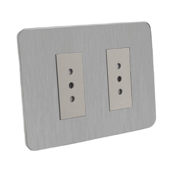 PLACA ORION ARMADA C/TOMA CORRIENTE DOBLE 10A 250V BRONCE