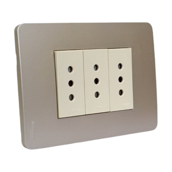 PLACA ORION ARMADA C/TOMA CORRIENTE TRIPLE 10A 250V HORIZON