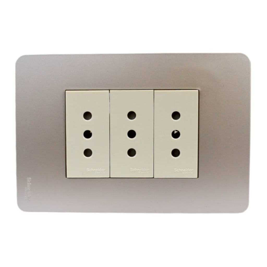 PLACA ORION ARMADA C/TOMA CORRIENTE TRIPLE 10A 250V HORIZON