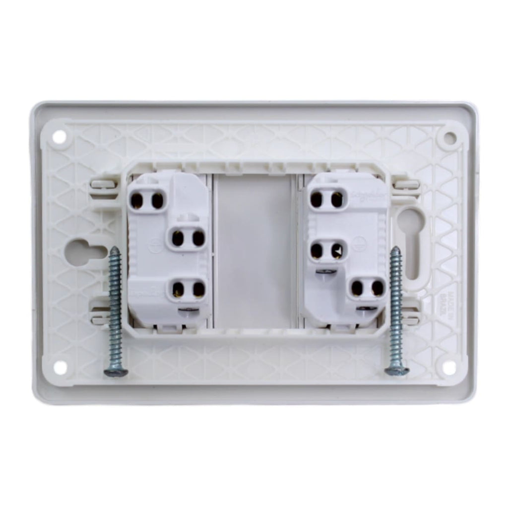 PLACA ORION ARMADA C/TOMA CORRIENTE DOBLE 10A 250V BLANCO