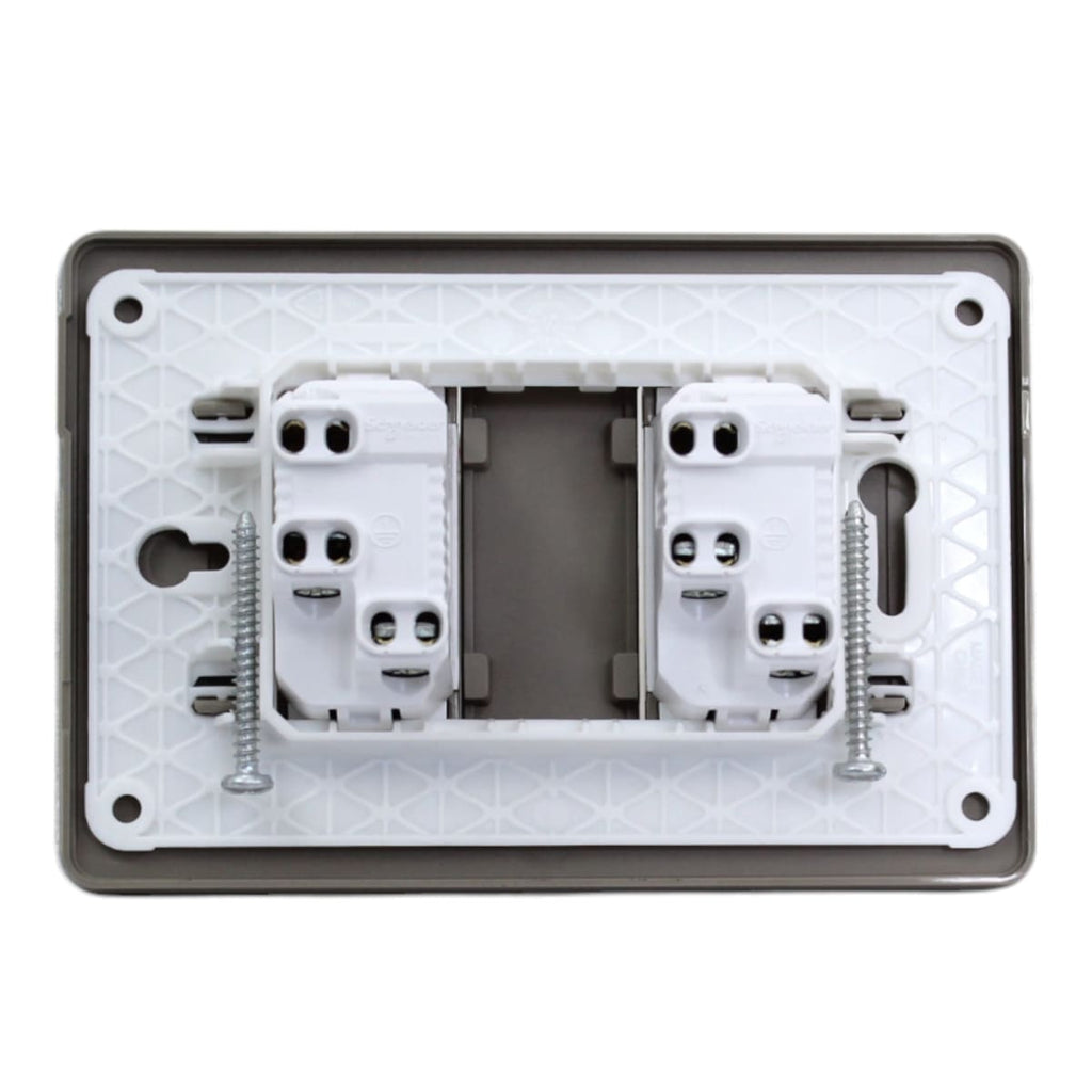 PLACA ORION ARMADA C/TOMA CORRIENTE DOBLE 10A 250V BRONCE