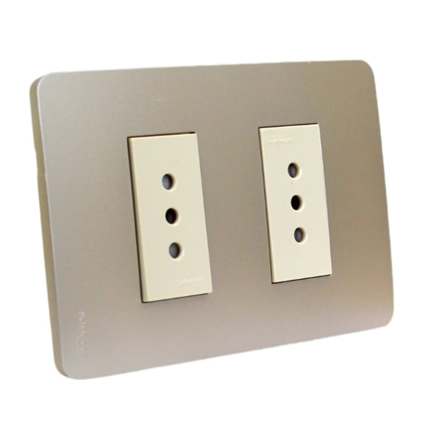 PLACA ORION ARMADA C/TOMA CORRIENTE DOBLE 10A 250V HORIZON