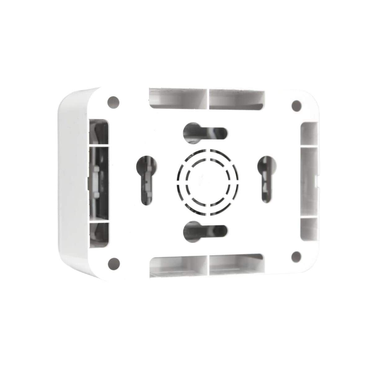 CASQUETE GENESIS ARMADO C/TOMA CORRIENTE TRIPLE 10A 250V BLANCO
