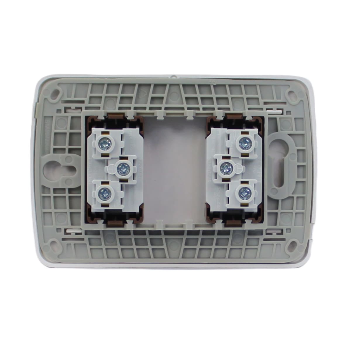 PLACA MILUZ ARMADA C/TOMA CORRIENTE DOBLE 10A 250V DORADO