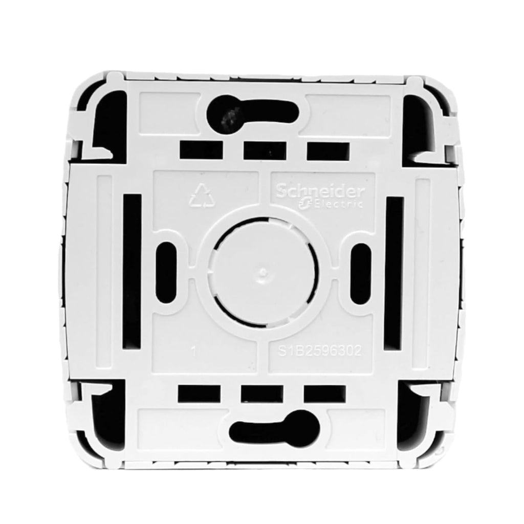 CASQUETE MILUZ ARMADO C/TOMA CORRIENTE DOBLE 10A 250V BLANCO