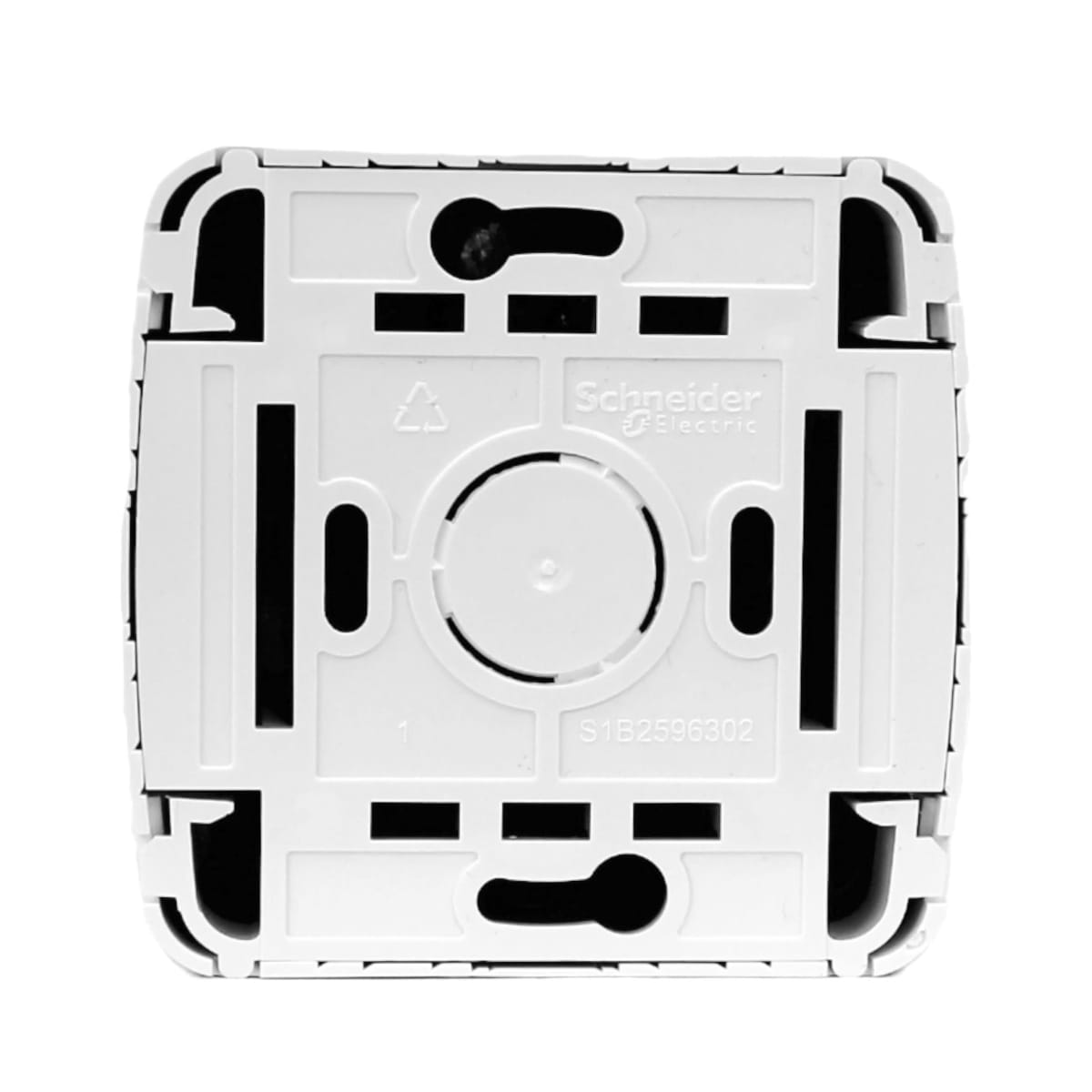 CASQUETE MILUZ ARMADO C/TOMA CORRIENTE DOBLE 10A 250V BLANCO