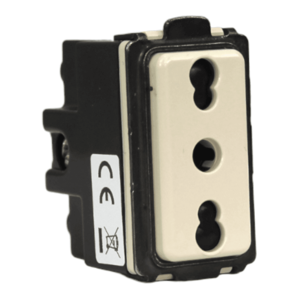 MODULO ENCHUFE 2P+T 10-16A MARFIL