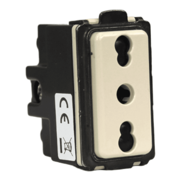 MODULO ENCHUFE 2P+T 10-16A MARFIL