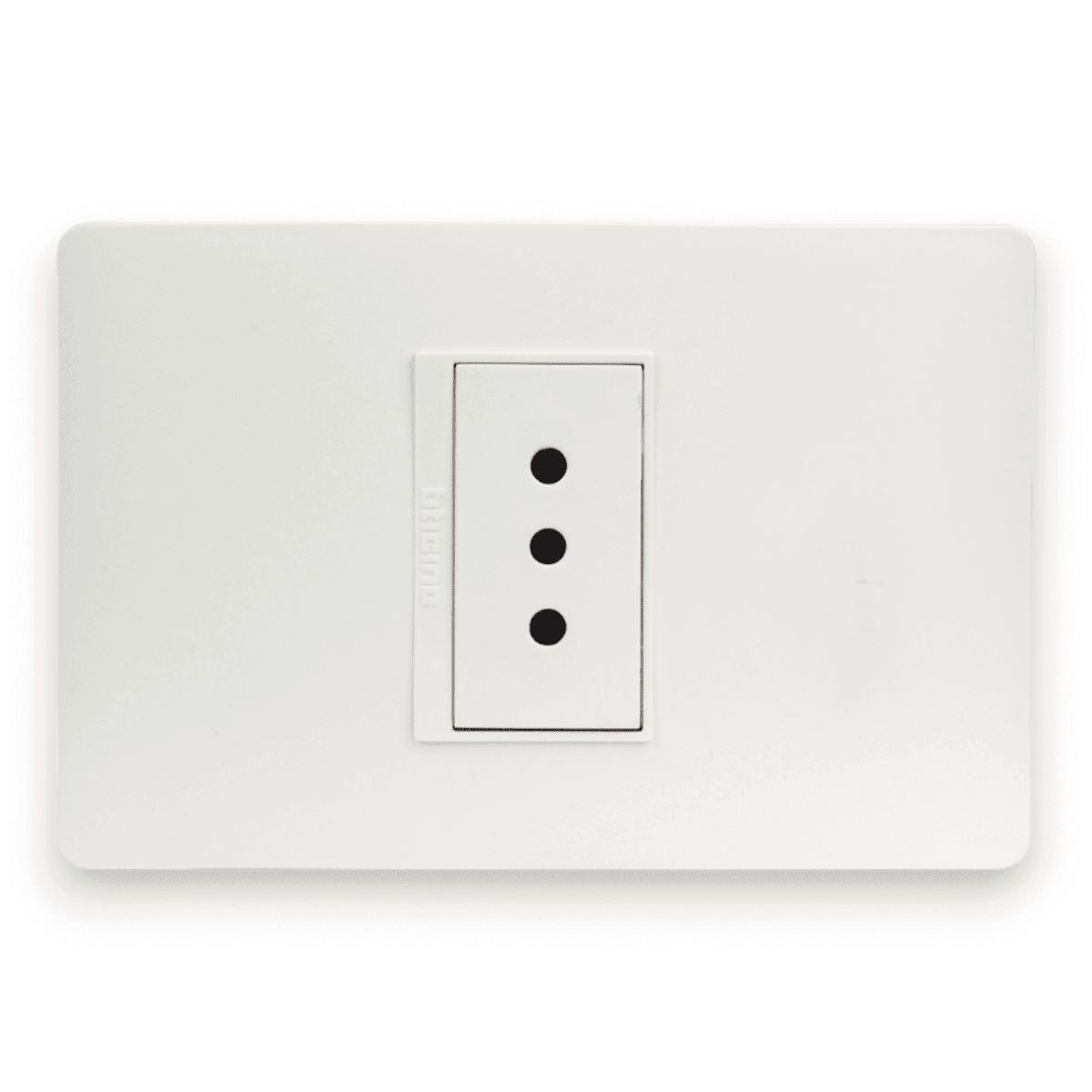 TOMA CORRIENTE SIMPLE 2P+T 10A 250V BLANCO ARMADA LÚZICA