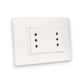 TOMA CORRIENTE DOBLEX 2P+T 10A 250V BLANCO ARMADA LÚZICA