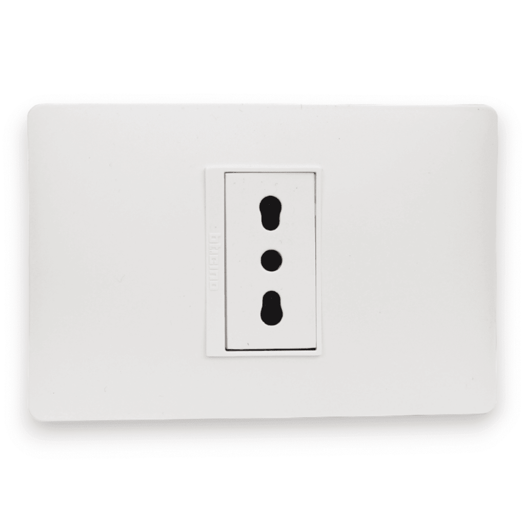 TOMA CORRIENTE SIMPLE 2P+T 10/16A 250V BLANCO ARMADA LÚZICA