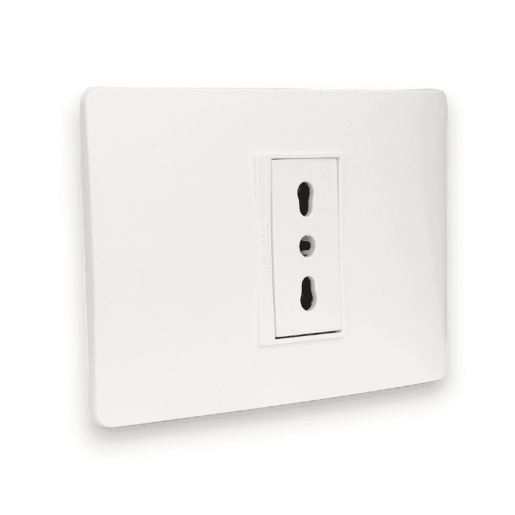TOMA CORRIENTE SIMPLE 2P+T 10/16A 250V BLANCO ARMADA LÚZICA