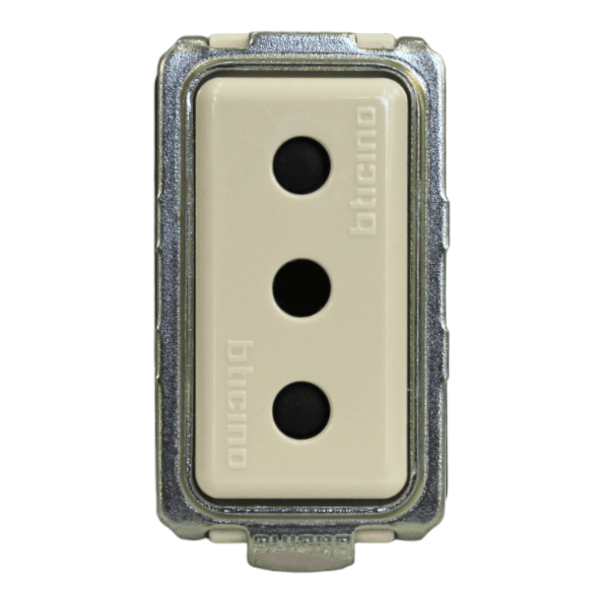 MODULO ENCHUFE 2P+T 10A 250V C/ALVEOLOS PROTEGIDOS MAGIC BTICINO