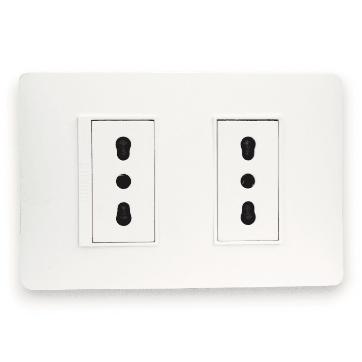 TOMA CORRIENTE DOBLE 2P+T 10/16A 250V BLANCO ARMADA LÚZICA