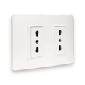 TOMA CORRIENTE DOBLE 2P+T 10/16A 250V BLANCO ARMADA LÚZICA