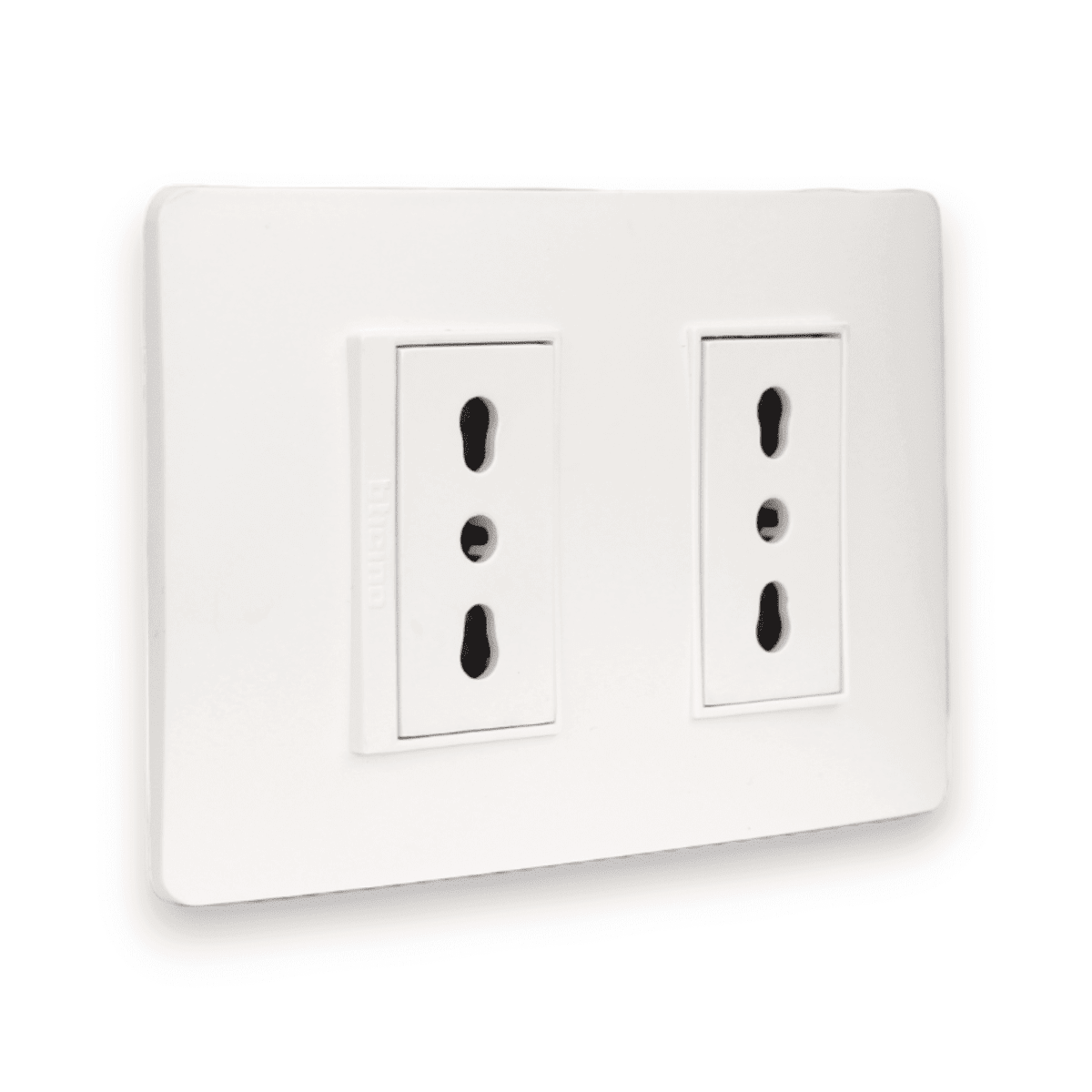 TOMA CORRIENTE DOBLE 2P+T 10/16A 250V BLANCO ARMADA LÚZICA