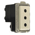 MODULO ENCHUFE 2P+T 10A 250V C/ALVEOLOS PROTEGIDOS MAGIC BTICINO