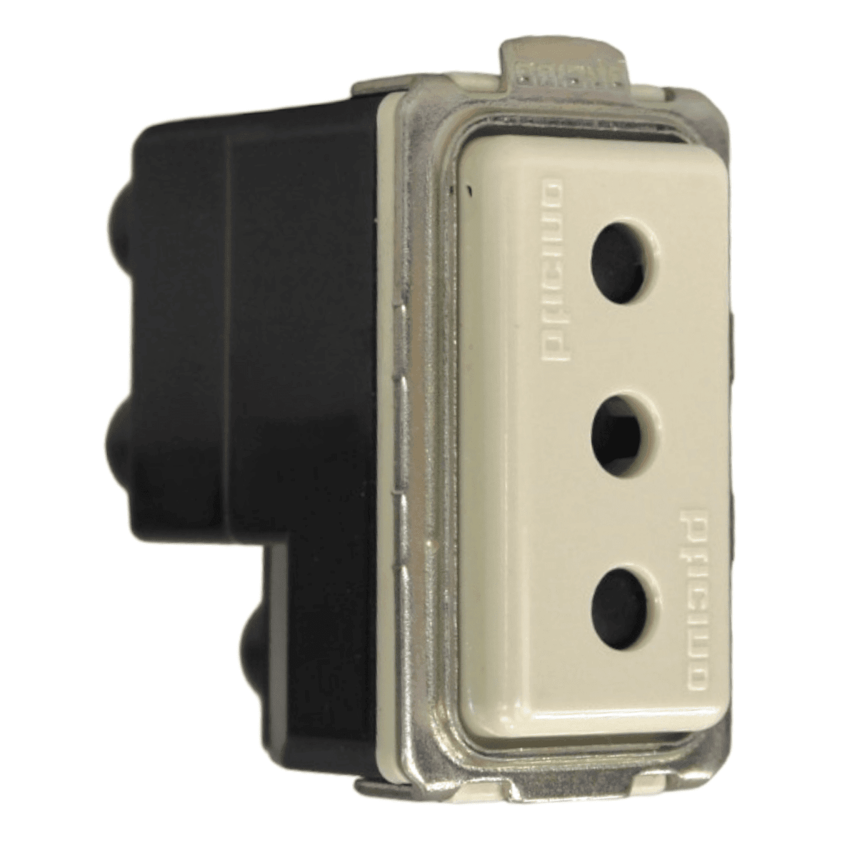 MODULO ENCHUFE 2P+T 10A 250V C/ALVEOLOS PROTEGIDOS MAGIC BTICINO