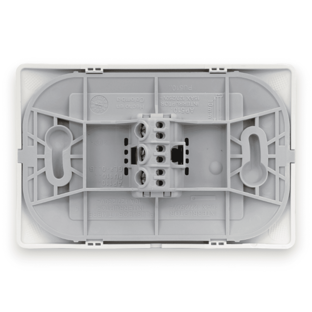 INTERRUPTOR 9/12 10A 250V BLANCO ARMADA LÚZICA