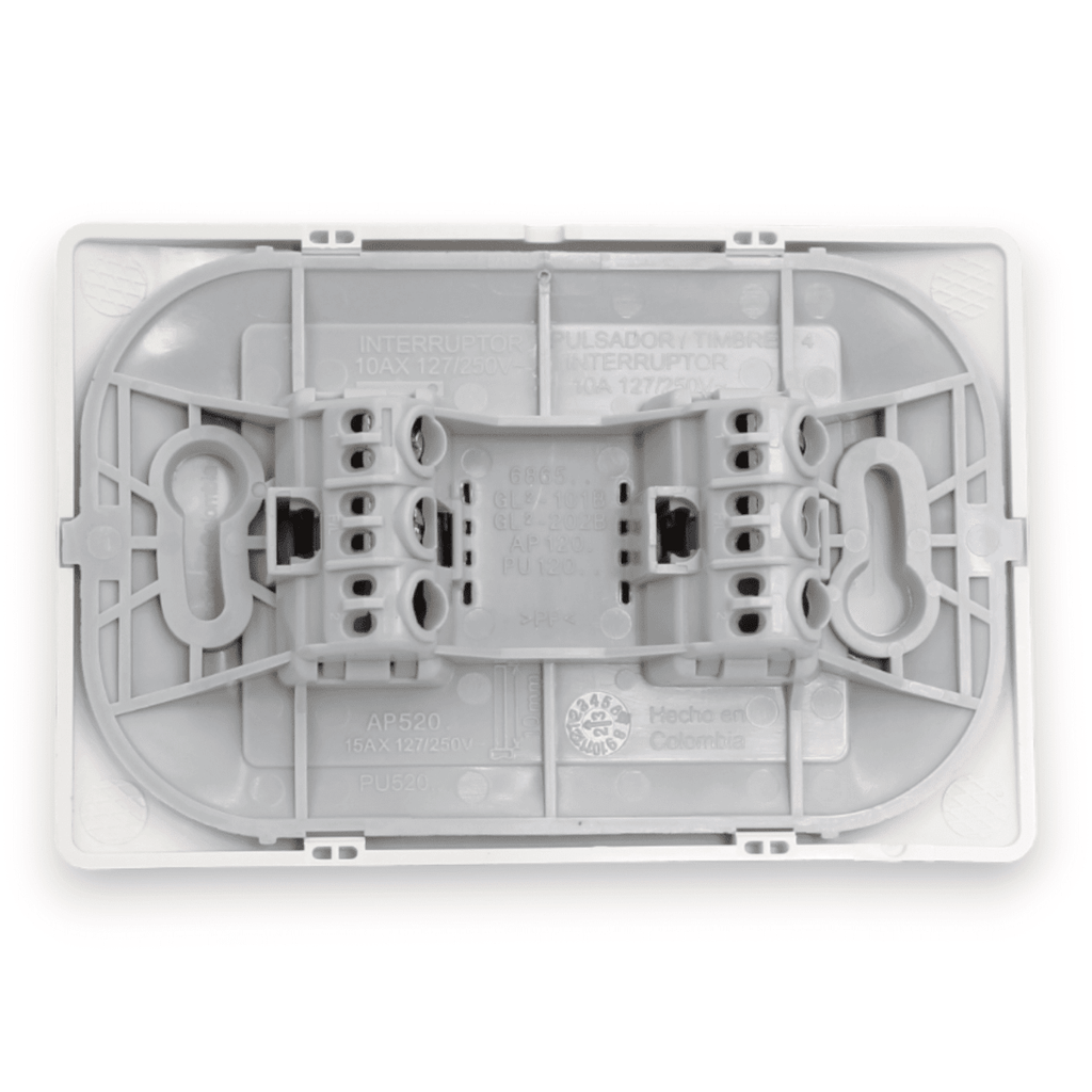 INTERRUPTOR 9/15 10A 250V BLANCO ARMADA LÚZICA