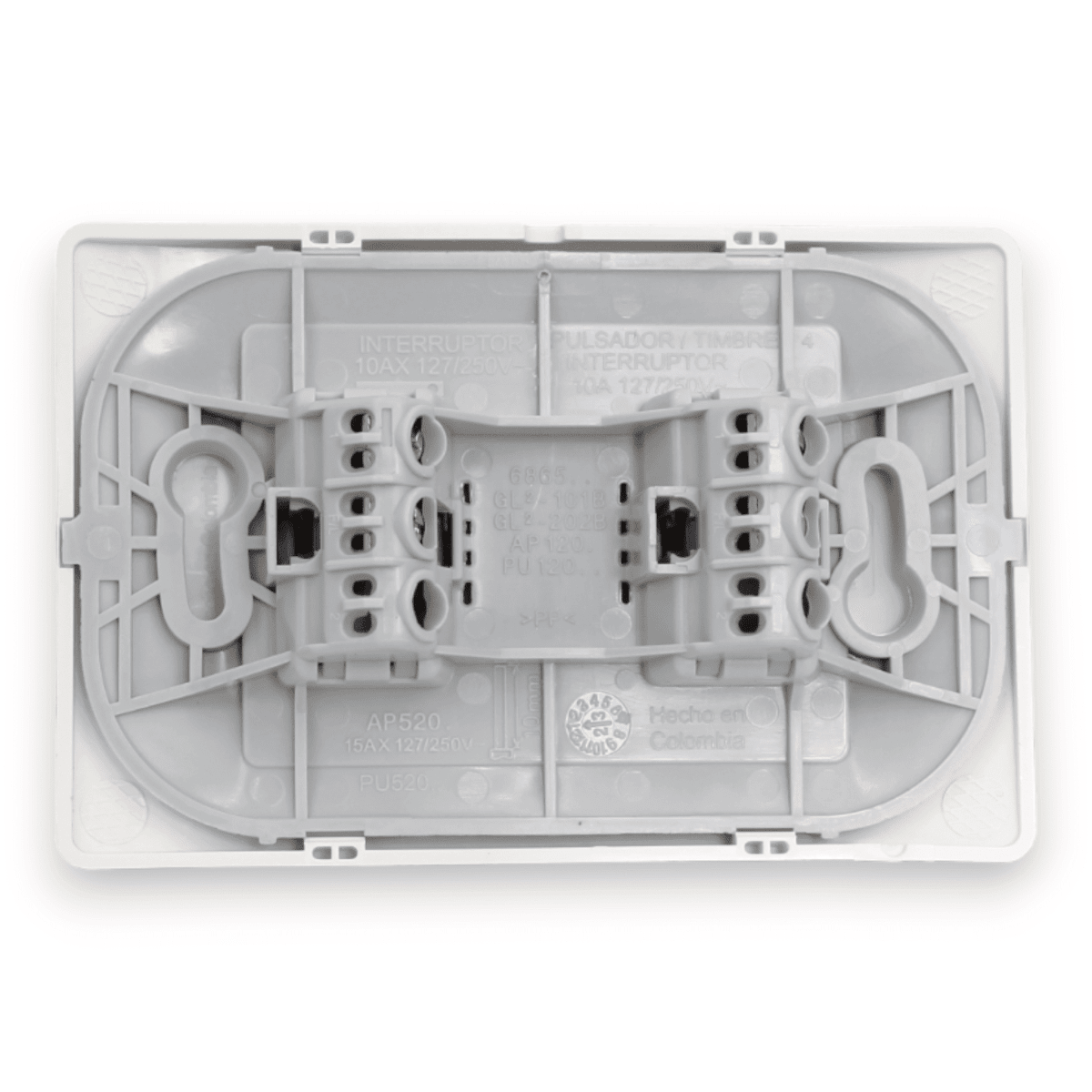 INTERRUPTOR 9/15 10A 250V BLANCO ARMADA LÚZICA